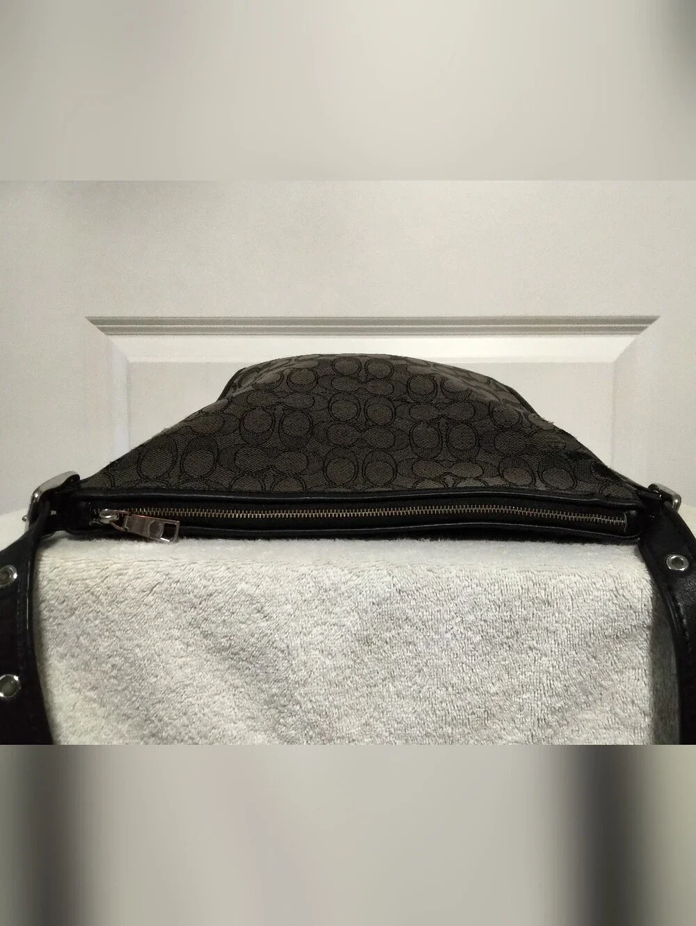 Authenric Coach Signature Canvas & Leather Dufflette Crossbody Bag - 25697
